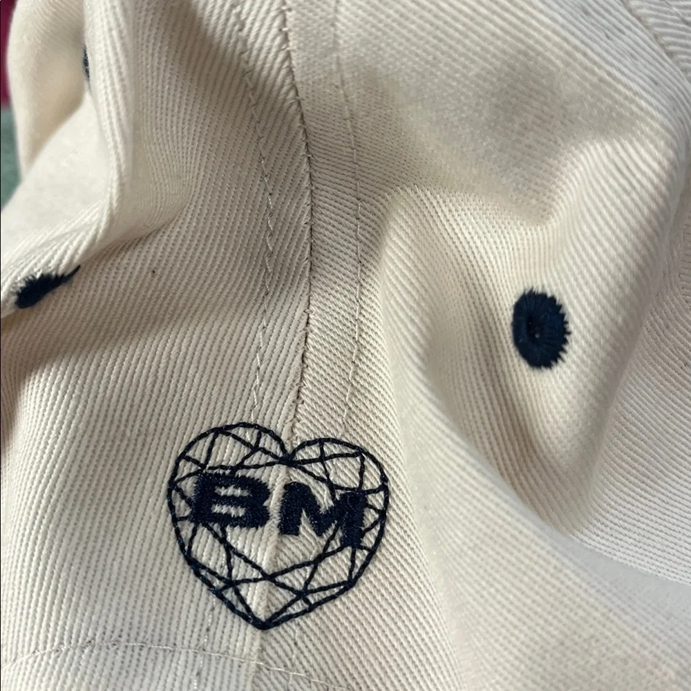 New Anthropologie Bridemerch Wife of the Party White and Blue Cap
